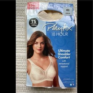 Playtex 18 hour cream color bra. 44D NWT